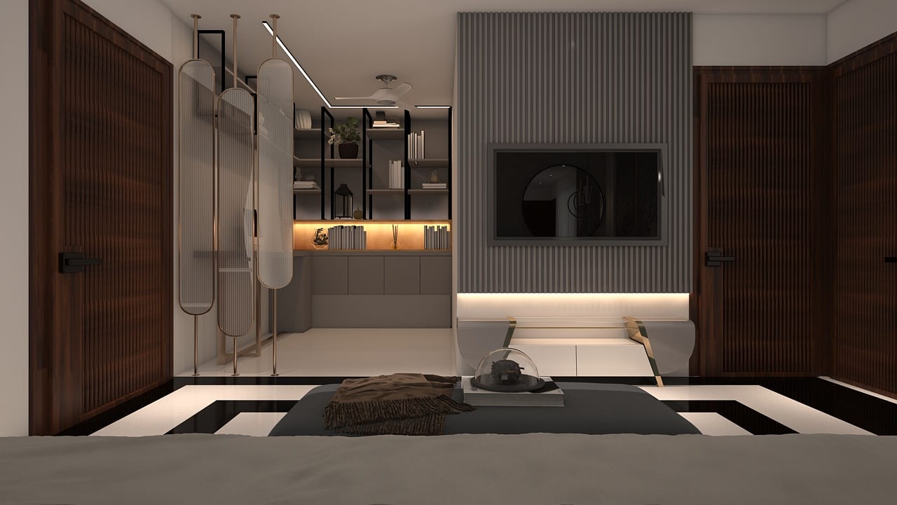 Vastu aligned interior space designed in Delhi NCR by DD Interiors Architecture